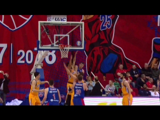 Пас Хряпы на Воронцевича. ЦСКА-"Химки" 03.02.2018